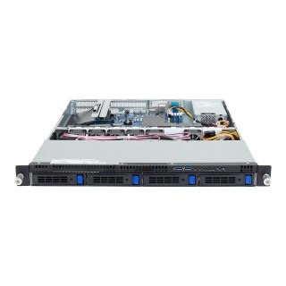 Platforma Gigabyte Rack (1U) R123-X00-AA01 Intel E-24XX (4x 3,5" SATA HS, 1xM.2, 2x1Gbe, IPMI, 1x400W)