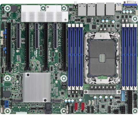 Płyta główna ASRock SPC621D8-2L2T 1x LGA4189 Intel Xeon Scalable 3gen C621A (8xDIMM, SATA, 2xM.2, 2x10GbE, 2x1GbE, IPMI)