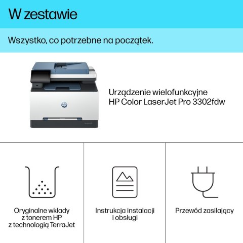 Urządzenie wielofunkc.HP Color LaserJet Pro 3302fdw