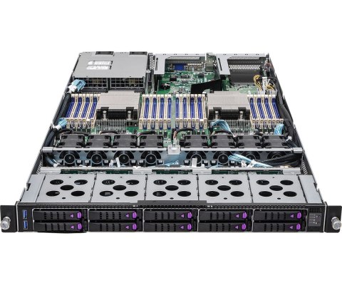 Platforma ASRock Rack (1U) AMD Epyc 7000 (10xSFF, Red. PSU, IPMI)