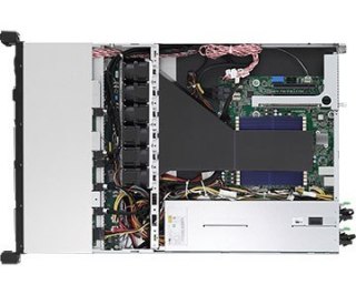 Platforma ASRock Rack (1U) AMD Epyc 7003 (4xSFF, 4xLFF, 2x10GbE, Red. PSU, IPMI)