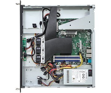Platforma ASRock Rack (1U) AMD Ryzen (Int. drive bays, 2xGbE, 2x10GbE, Fixed PSU, IPMI)