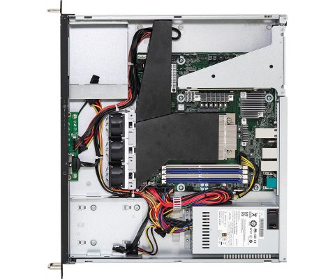 Platforma ASRock Rack (1U) AMD Ryzen (Int. drive bays, 2xGbE, 2x10GbE, Fixed PSU, IPMI)