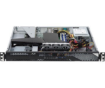 Platforma ASRock Rack (1U) AMD Ryzen (Int. drive bays, 2xGbE, 2x10GbE, Fixed PSU, IPMI)