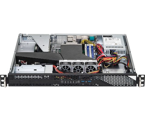 Platforma ASRock Rack (1U) AMD Ryzen (Int. drive bays, 2xGbE, 2x10GbE, Fixed PSU, IPMI)