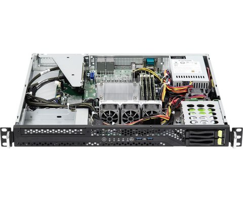 Platforma ASRock Rack (1U) Intel E-23XX (2xSFF, 2xGbE, Fixed PSU, IPMI)