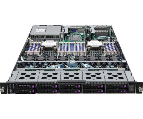 Platforma ASRock Rack (1U) Intel Scalable 3gen (10xSFF, Red. PSU, IPMI)