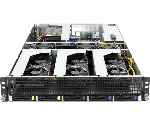 Platforma ASRock Rack (2U) AMD Epyc 7000 (5xSFF, 2xGbE, Red. PSU, IPMI)