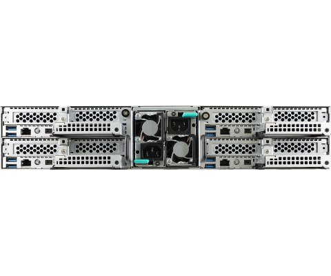 Platforma ASRock Rack (2U) AMD Epyc 7002/7003 (4xSFF/node, OCP mezz., Red. PSU, IPMI)