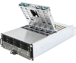Platforma ASRock Rack (4U) Intel Scalable 3gen (12xLFF, 2x10GbE, 10xGPU, Red. PSU, IPMI)