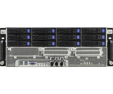 Platforma ASRock Rack (4U) Intel Scalable 3gen (12xLFF, 2x10GbE, 8xGPU, Red. PSU, IPMI)