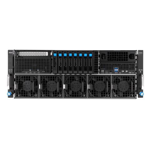 Platforma Asus Rack (4U) ESC8000A-E13P AMD EPYC 9005 (8xNVMe, 2xM.2, 2x10Gbe, IPMI, 3200W)