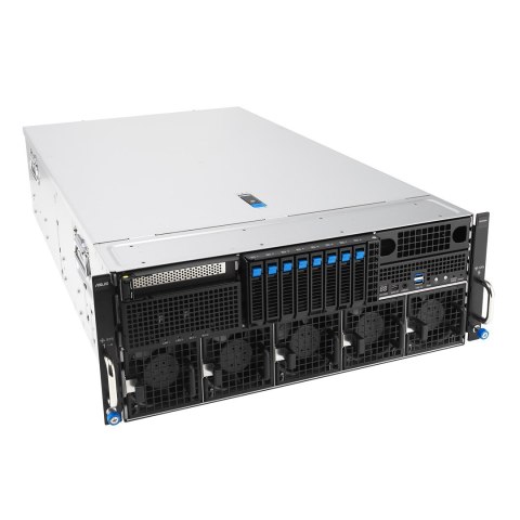 Platforma Asus Rack (4U) ESC8000A-E13P AMD EPYC 9005 (8xNVMe, 2xM.2, 2x10Gbe, IPMI, 3200W)