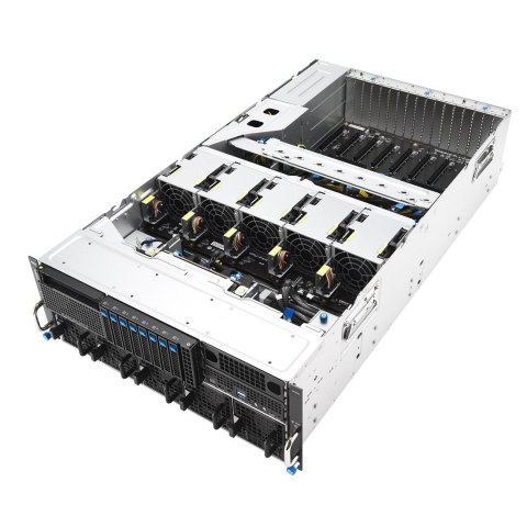 Platforma Asus Rack (4U) ESC8000A-E13P AMD EPYC 9005 (8xNVMe, 2xM.2, 2x10Gbe, IPMI, 3200W)