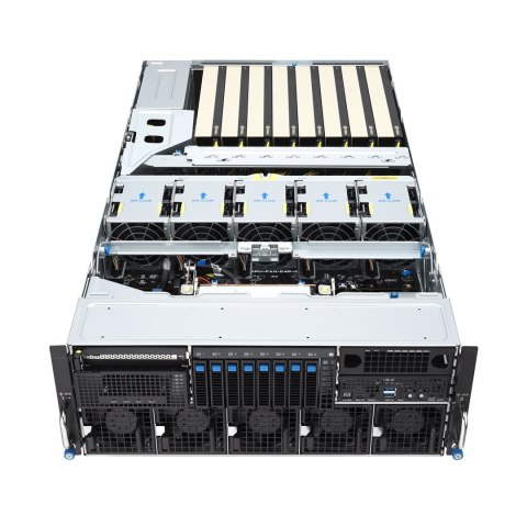 Platforma Asus Rack (4U) ESC8000A-E13P AMD EPYC 9005 (8xNVMe, 2xM.2, 2x10Gbe, IPMI, 3200W)
