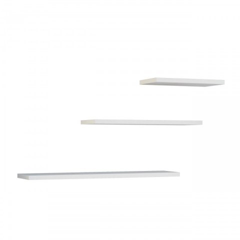 Zestaw 3x półka wisząca TOBI 3P 60x15xH1,8 biel