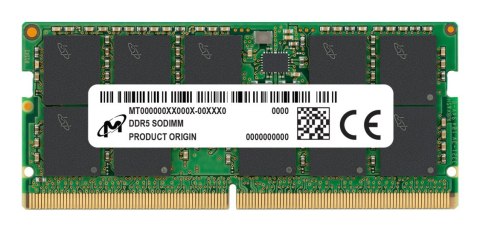 Micron SO-DIMM ECC DDR5 32GB 2Rx8 5600MHz PC5-44800 MTC20C2085S1TC56BR