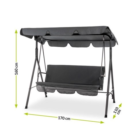 Huśtawka ogrodowa EVE antracyt