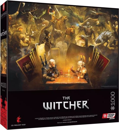 Puzzle Good Loot Gaming Puzzle: The Witcher (Wiedźmin) Playing Gwent 1000 elementów