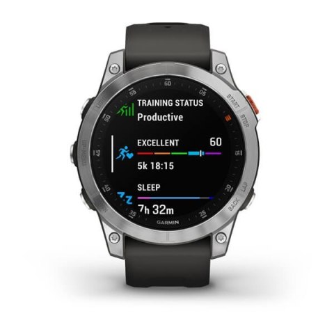 Zegarek sportowy Garmin EPIX 2 AMOLED 47mm Slate Steel