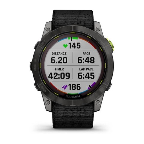 Zegarek sportowy Garmin Enduro 2 Solar Black Carbon Gray DLC Ti Ultrafit Band