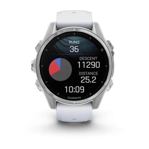Zegarek sportowy Garmin Fenix 8 AMOLED 43mm Srebrny