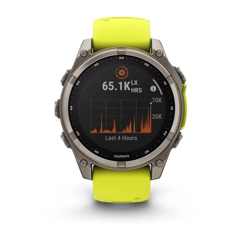 Zegarek sportowy Garmin Fenix 8 Solar Sapphire AMOLED 47mm Tytanowy