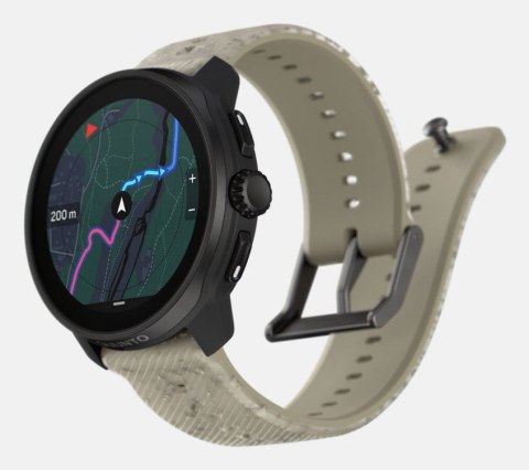 Zegarek sportowy Suunto Race S Gravel Gray AMOLED 45mm Czarny