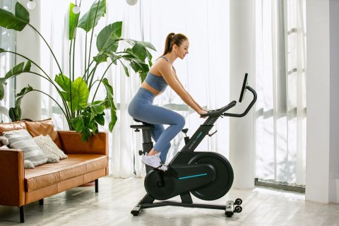Rower stacjonarny, magnetyczny OVICX Q200X z ekranem dotykowym 15,6" TFT, WIFI bluetooth&app (WYPRZEDAŻ)