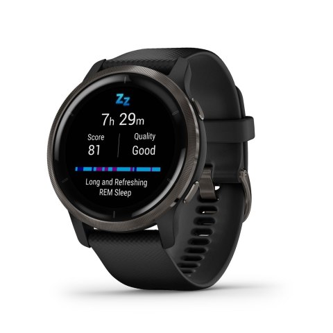 Zegarek sportowy Garmin Venu 2 AMOLED 45,4mm Czarny