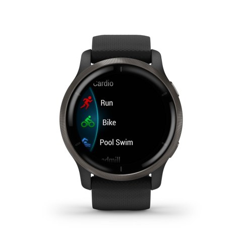 Zegarek sportowy Garmin Venu 2 AMOLED 45,4mm Czarny