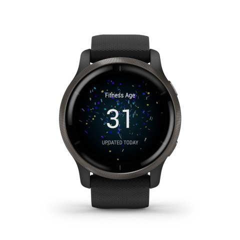 Zegarek sportowy Garmin Venu 2 AMOLED 45,4mm Czarny