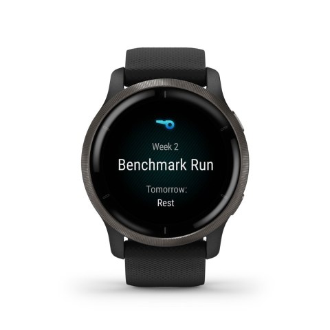 Zegarek sportowy Garmin Venu 2 AMOLED 45,4mm Czarny