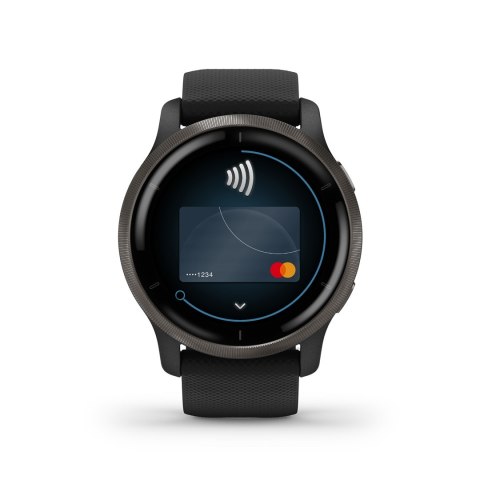 Zegarek sportowy Garmin Venu 2 AMOLED 45,4mm Czarny