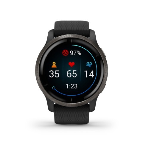 Zegarek sportowy Garmin Venu 2 AMOLED 45,4mm Czarny