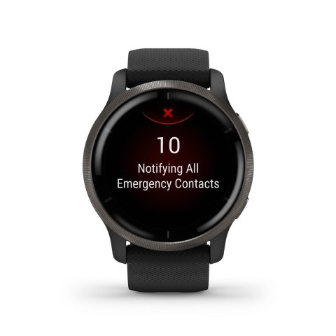 Zegarek sportowy Garmin Venu 2 AMOLED 45,4mm Czarny