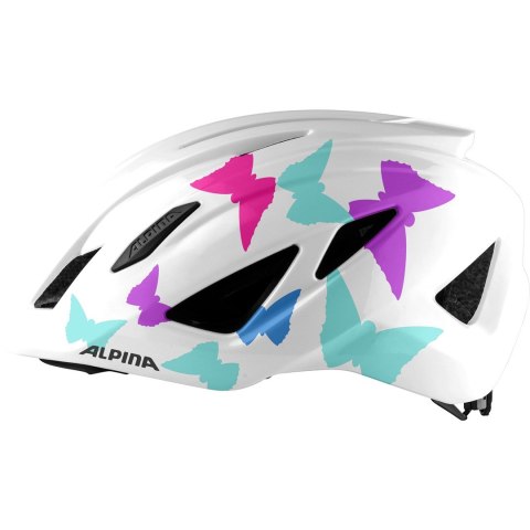 Kask rowerowy ALPINA PICO biel perłowa motyle połysk 50-55 new 2021