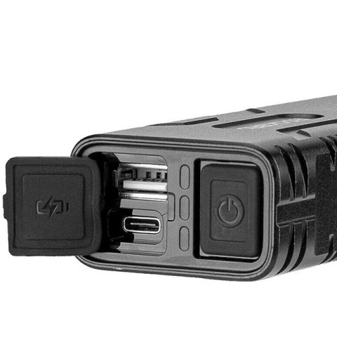 Lampka rowerowa Rockbros 24310002001 850 lm z funkcją powerbanku + kabel USB-C - USB-A - czarna