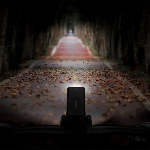 Lampka rowerowa Rockbros 24310002001 850 lm z funkcją powerbanku + kabel USB-C - USB-A - czarna