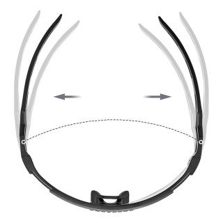 Okulary rowerowe Rockbros fotochromowe, z ochroną UV i wkładką korekcyjną - białe