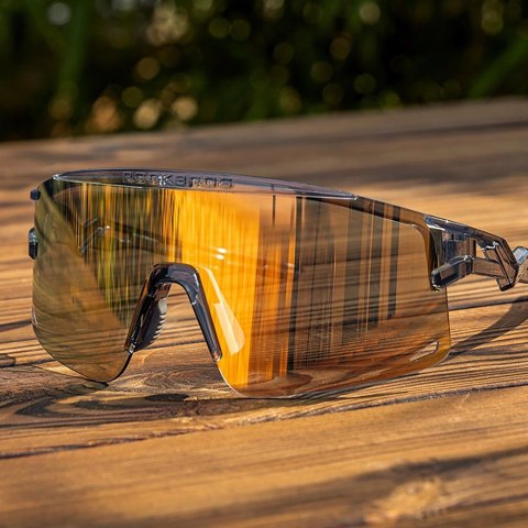 Okulary rowerowe Rockbros fotochromowe, z ochroną UV i wkładką korekcyjną - przezroczyste czarne