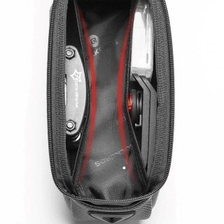 Sakwa rowerowa Rockbros B68-1 na ramę pancerna z kieszonką na telefon 1.7l - czarna