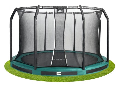 Trampolina Premium Ground Combo 427cm zielona