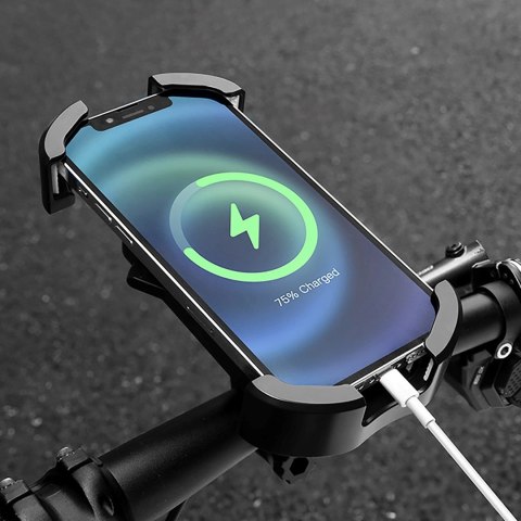 Uchwyt na telefon Rockbros 25210032001 do roweru na kierownicę - czarny