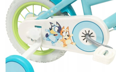Rower dziecięcy TOIMSA Bluey 12" Błękitno-limonkowy