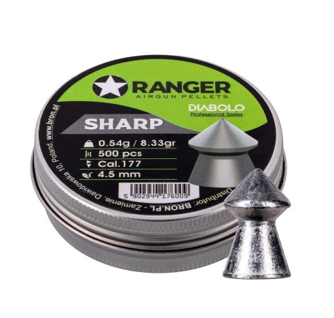 Śrut 4,5 mm RANGER Diabolo Professional Sharp szpic 500 szt. 0,54 g