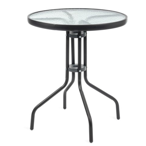 Stolik ogrodowy ze szklanym blatem JUPITER 60cm