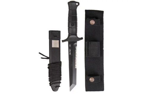 Nóż Mil-Tec German Combat Knife Black 2000 stal 440