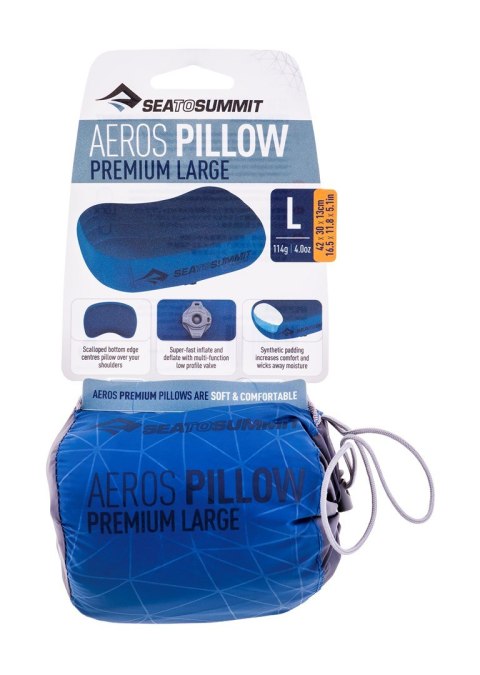 Poduszka SEA TO SUMMIT Aeros Premium Large Navy Blue