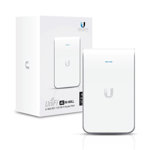 Access Point Wi-Fi 5 Ubiquiti UniFi AC In-Wall 2.4GHz(2x2)/5GHz(2x2) PoE+/PoE 3x1G